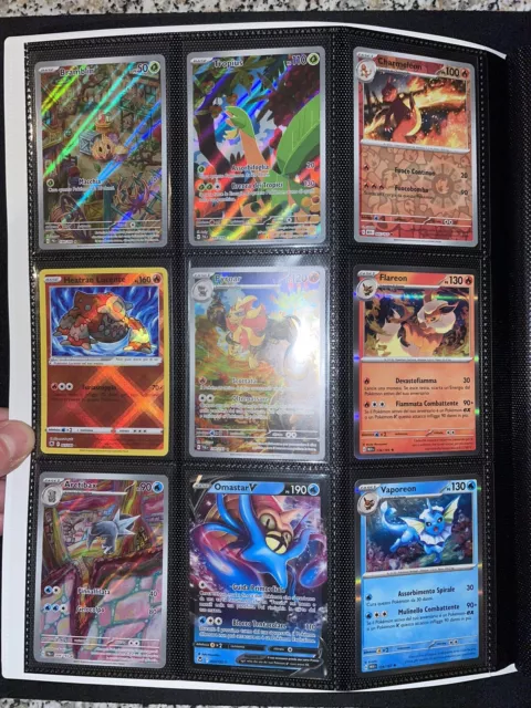 Lotto 45 Carte Pokemon Con Album 151 - Art Rare, Trainer Gallery Ex Gold V