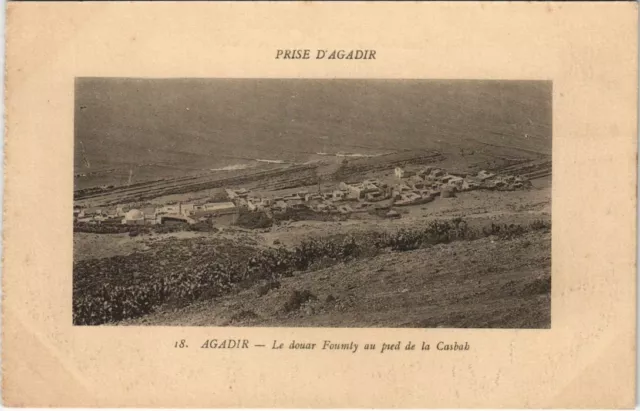 CPA AK Military AGADIR Le douar Foumly at the foot of the Casbah MOROCCO (24138)