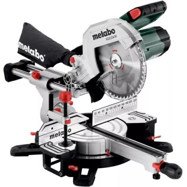 Scie a onglets radiale METABO KGS 254 M - 1500 W - 254 mm - Precision Cut Line L