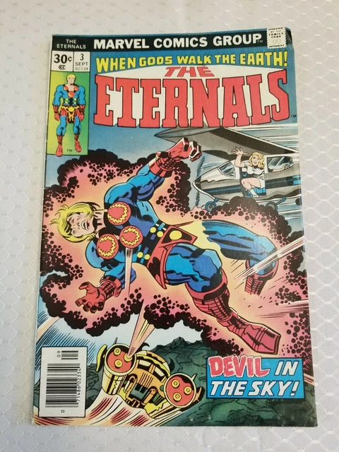 Marvel Comics Book The Eternals #3 September 1976 Jack Kirby Devil In The Sky