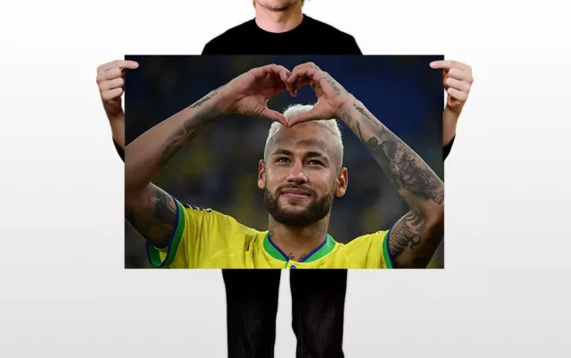 Neymar Brazil National Team World Cup Wall Art Home Decor - POSTER 20"x30" 3