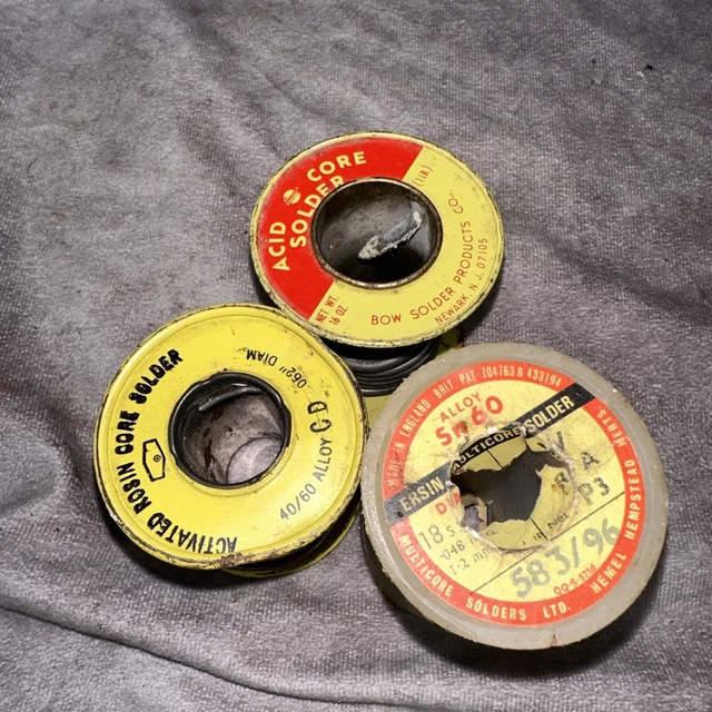 VINTAGE TOP LINE Rosin Core Standard Wire Solder Electrical