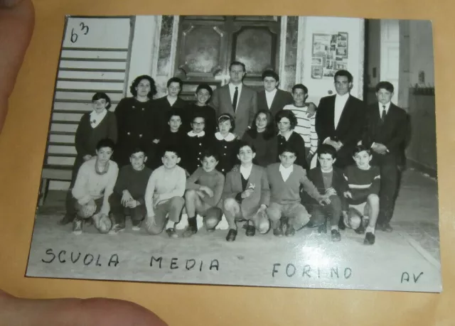 Foto: Scuola Media Forino Av.  Foto Di Gruppo Di Alunni Anno 1962 Come Da Foto 2