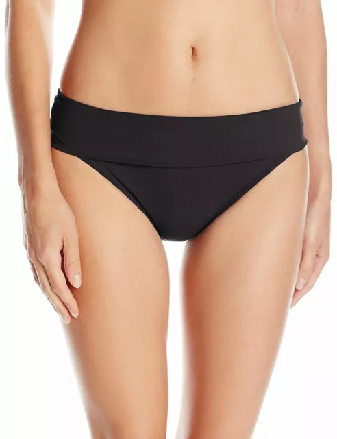 Profile By Gottex Women's Tutti Frutti Fold Over Bikini Bottom Black 8