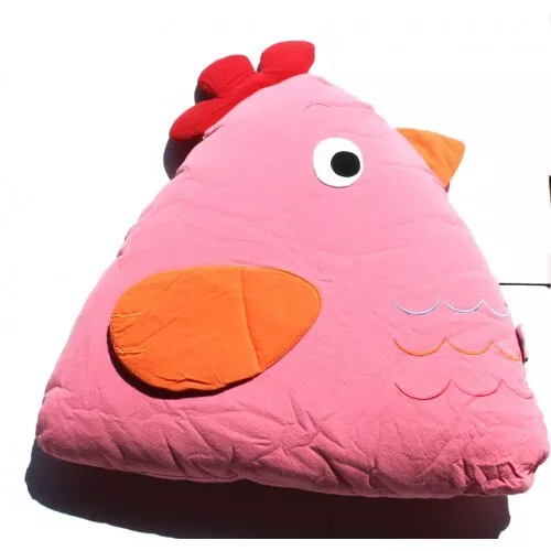 Chick Cuddling Cushion(15x18x35 Cm) Yellow/Pink