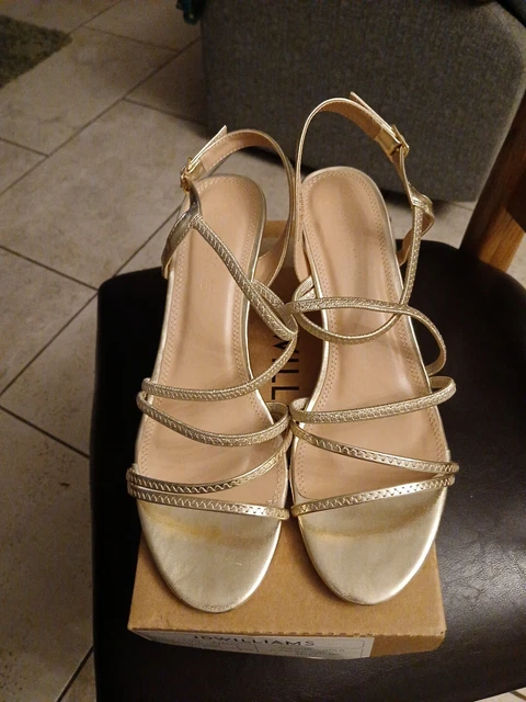 GOLD JD WILLIAMS Ladies Size 7 E SANDALS BNWB 12.99 PicClick UK