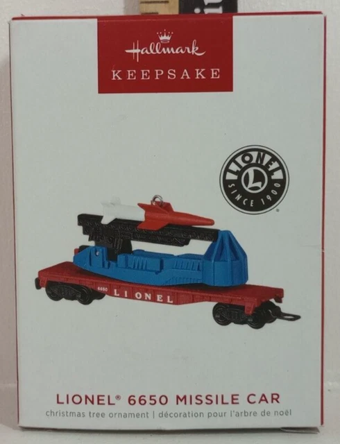 2022 Hallmark Ornament - "Lionel Trains 6650 Missile Car" - DIE-CAST Metal