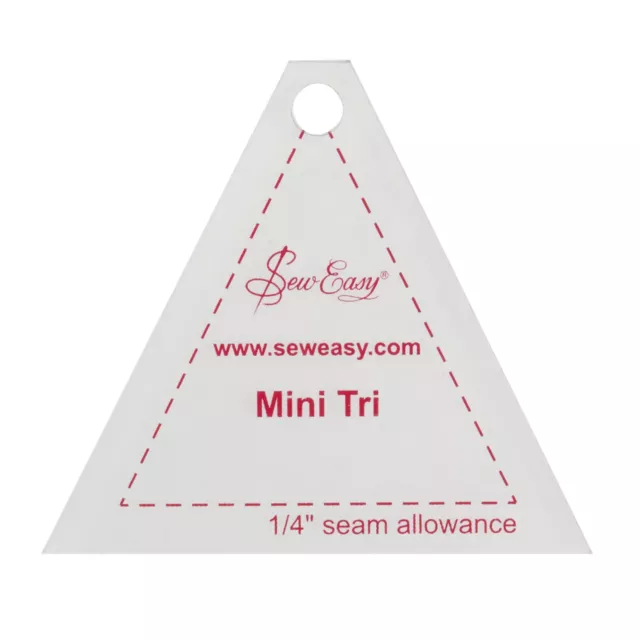 Sew Easy Mini Triangle Quilting/Patchwork Template 2.8 x 2.5""""