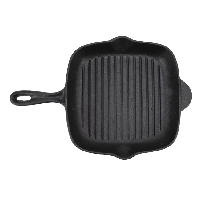 BBQ-Toro Poêle à griller en fonte 35 cm - Poêle à servir