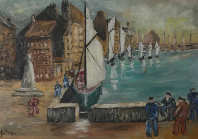 J. B.  - Mid 20th Century Oil, The French Harbour 2