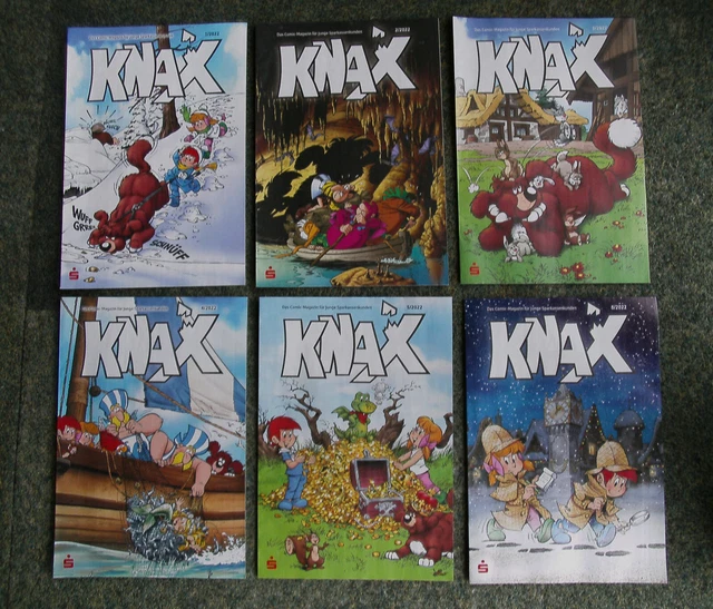 6 KNAX COMIC Nr. 1, 2, 3, 4, 5, 6 / 2022 + Kalender + Sammelmappe 2020