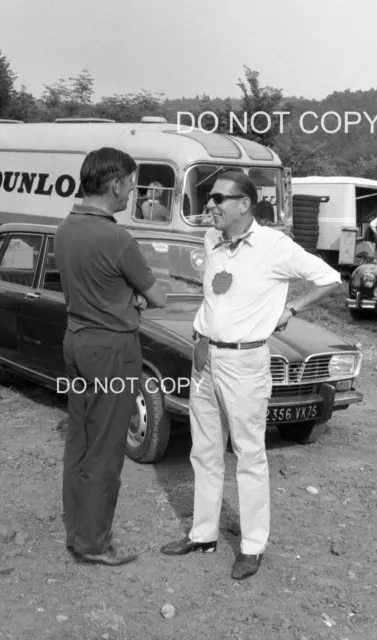 Ken Tyrrell & Rob Walker 1969 Französischen Gp F1 Foto 30X20CM 30.5X20.3cm XL