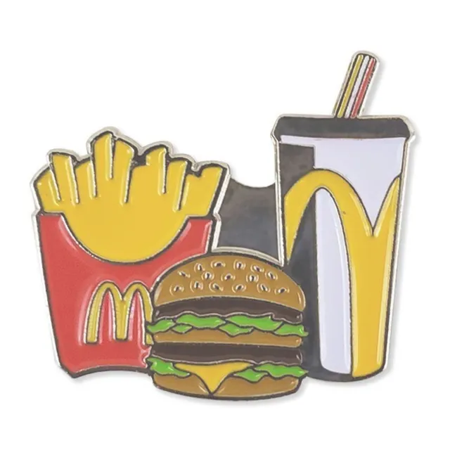 McDonalds Combo Meal - Big Mac Fries Drink - Lapel Pin - Brand New 2