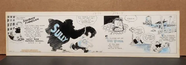 BARNEY GOOGLE Daily Comic Strip Original Art 6-12-1933 BILLY DEBECK The Viper