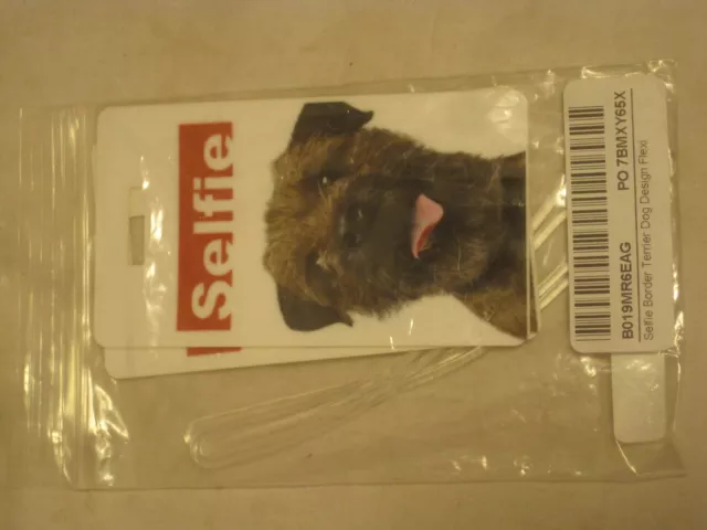 Luggage tags Selfie Border Terrier Dog Rikki Knight Flexi  tag + loops