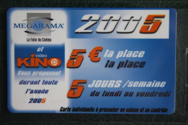 Carte Cinema - Megarama - 2005 -