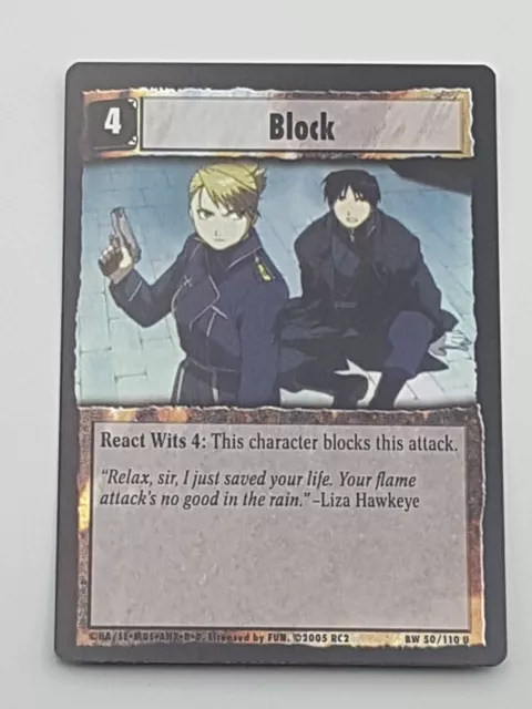 Fullmetal Alchemist TCG Einzelkarte Block Holo NM