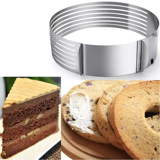 Weihnachtskuchen schneiden Kuchen Torten Boden teiler Cutter Einstellbare Ring