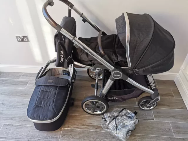 Oyster 3 pram pushchair - Caviar black 2 in 1