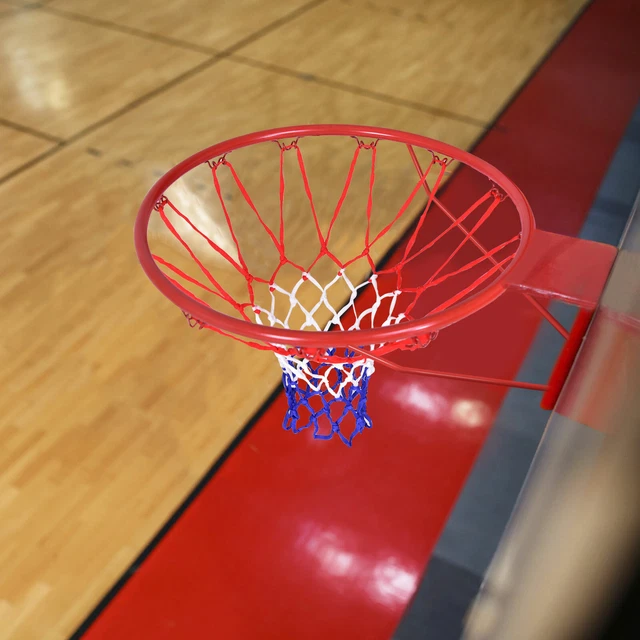18"Basketball Ring Hoop Net Wall Mounted Hanging Basket for Indoor and Outdoor