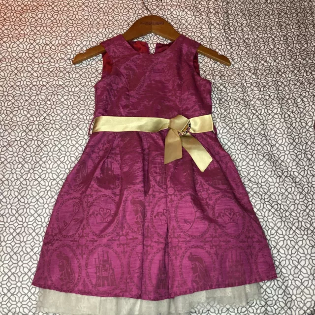 Disney Princess Aurora Sparkle Castle Dress Size 4