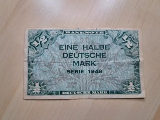 1 Halbe Deutsche Mark Bank Deutscher Länder 1948