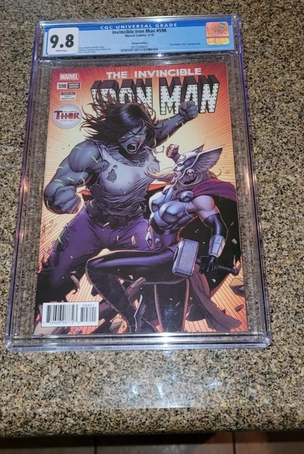Invincible Iron Man #598 CGC 9.8 !The Mighty Thor Varient Cover!