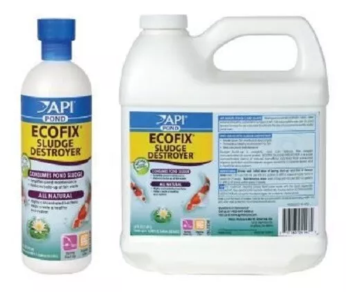 API Pond EcoFix Sludge Destroyer 473ml 1.89L 3.8L Garden Pond Silk Algae Killer