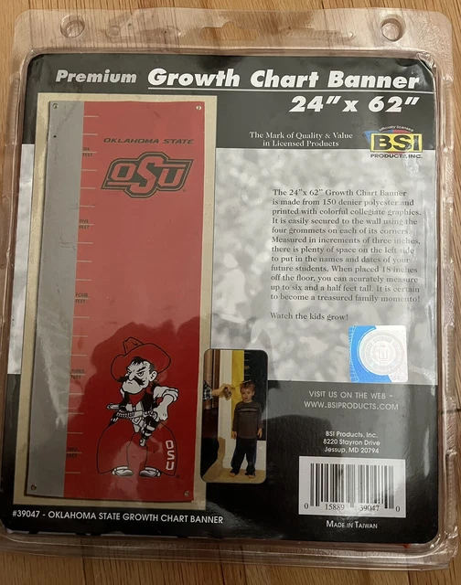 Oklahoma State University OSU Growth Chart Banner OSU Measure Kids Height