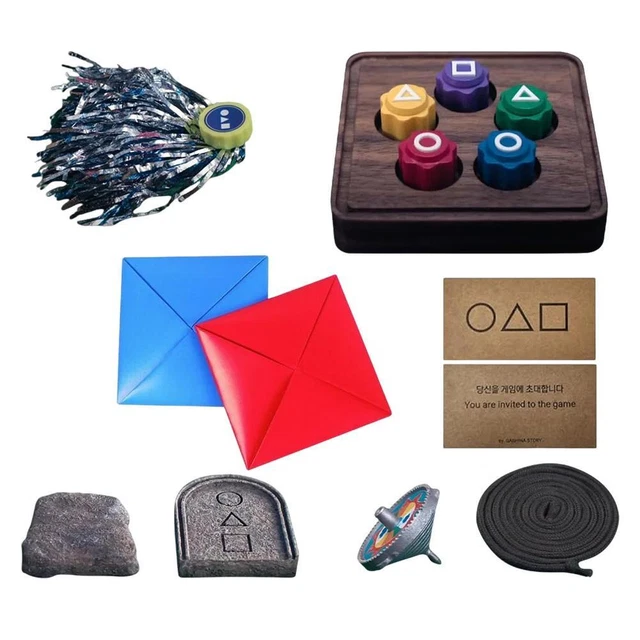 JEBI CHAGI, GONGGI, osselet, Biseokchigi, Paengy, Ddakji Jeux squid game EUR 29,99 PicClick FR