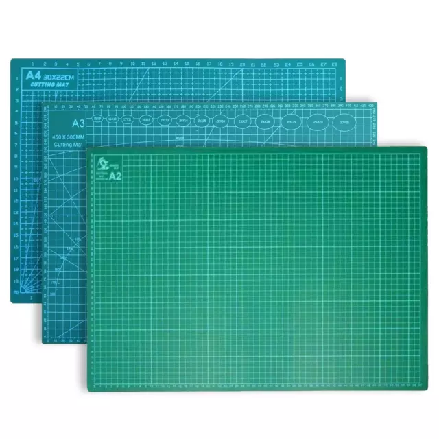 A2, A3, A4 Cutting Mat Non Slip Self Healing Printed Grid Lines