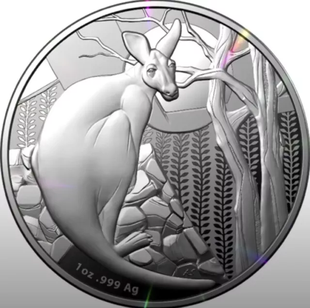 2022 $1 Silver Proof 1oz Coin Impressions of Australia - Silver Kangaroo New