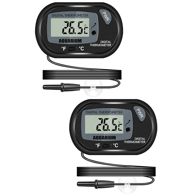 Termometro acquario di terzo livello termometro digitale LCD con sonda e ventosa