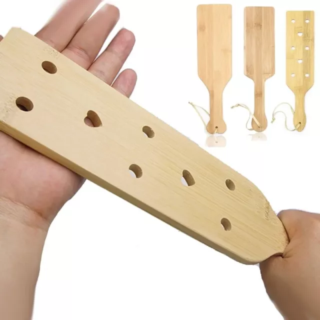 BESTOYARD Bamboo Hand Spanking Paddles Fun Adult Toy Role Play