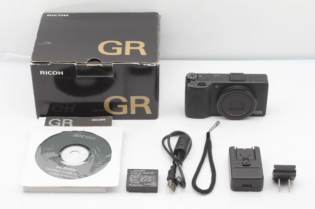 【NEAR MINT】 RICOH GR 16.2MP Digital Compact Camera Black JAPAN