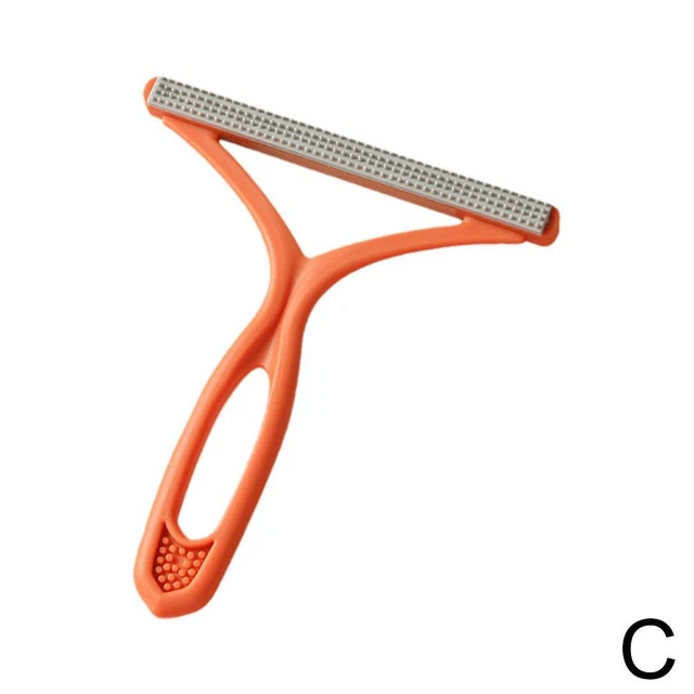 Orange Portable Lint Remover Scraper Shaver for Clothes Carpet Pet Hair Cleanin