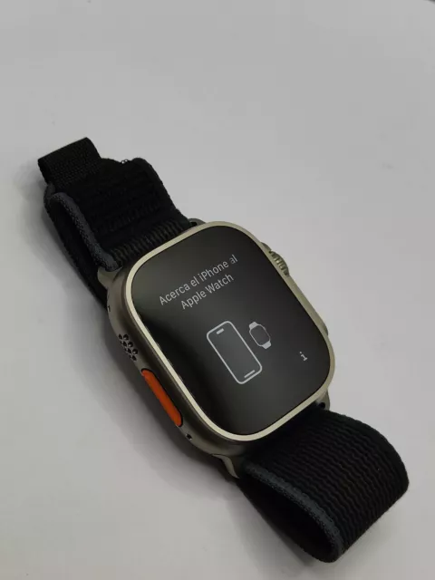 Apple Watch Ultra 2 49mm Titanium Case with Alpine Loop - Olive, Small (GPS +...