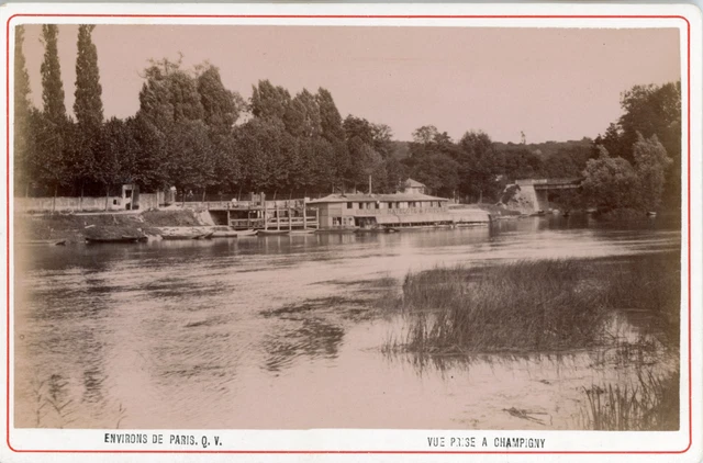 France, Champigny-sur-Marne, the surroundings of Paris vintage albumen print, T