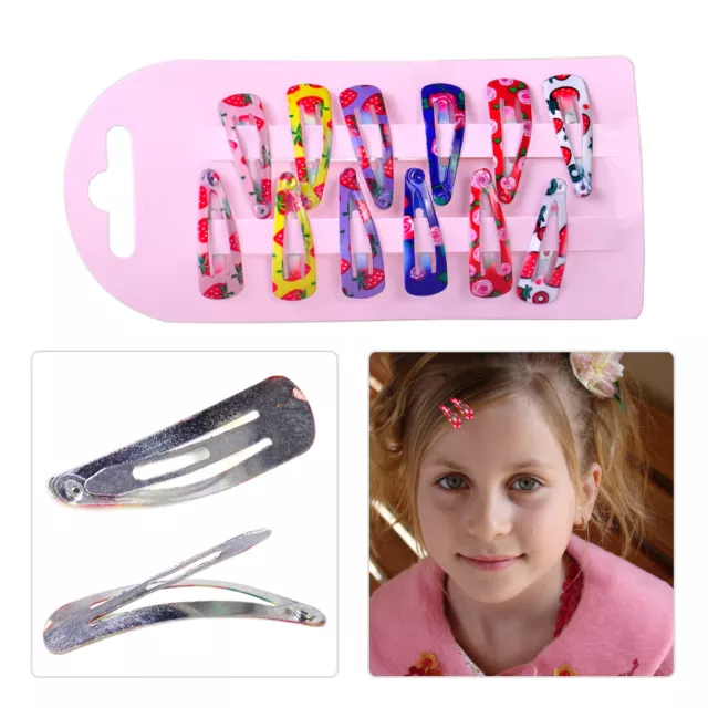 60x 3cm Kids Girl Baby Mini Snap Hair Clip Hairpin Barrette Headwear Accessories