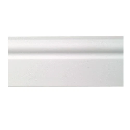 SAMPLE LIGHTWEIGHT Styrene Plastic Ogee Skirting Board White