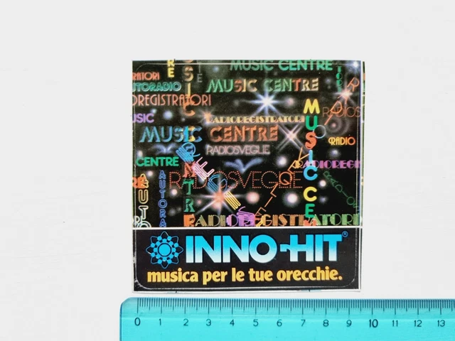 ADESIVO INNO HIT MUSICA ORECCHIE STICKER AUTOCOLLANT VINTAGE 80s ...