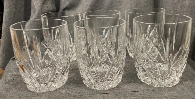 Marquis By Waterford Brookside Double Old Fashioned Set Of 6 Glasses EUC