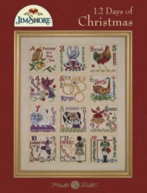 12 Days of Christmas by Mill Hill cross stitch pattern