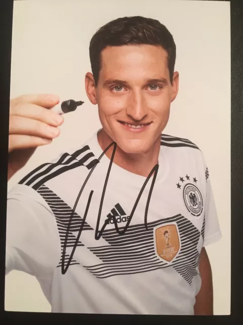 Handsignierte AK Autogrammkarte *SEBASTIAN RUDY* Deutschland DFB WM 2018 Bayern
