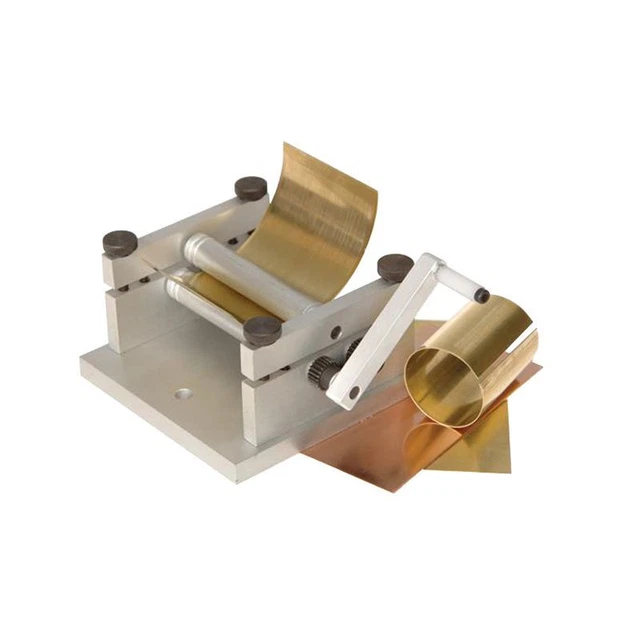 DIY Manual Soft Metal Plate Rolling Sheet Tube Mini Bending Machine S / N: 20013