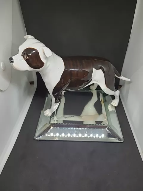 John Beswick Collectors Dog Figurine - Black & White Staffordshire Bull Terrier 2