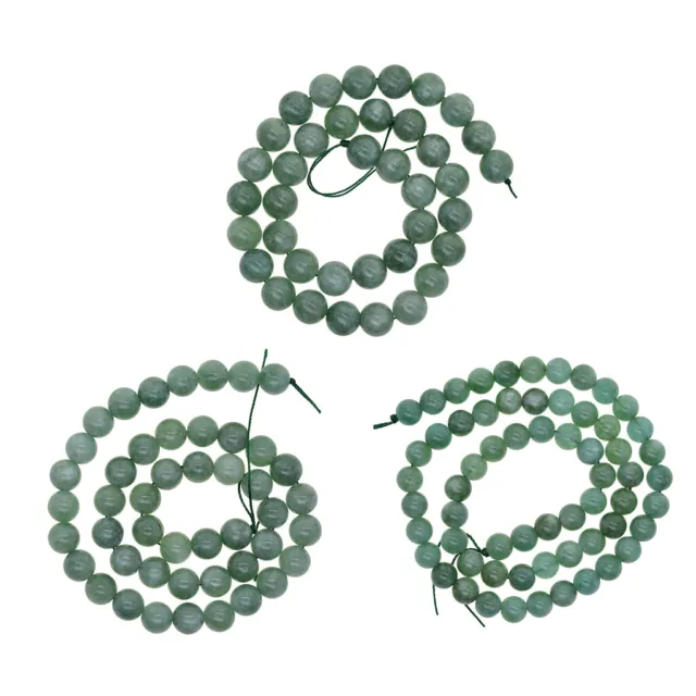 3 Tailles (diamètre 6 Mm, 8 Mm, 10 Mm) Perles de Jade Naturel, Malais