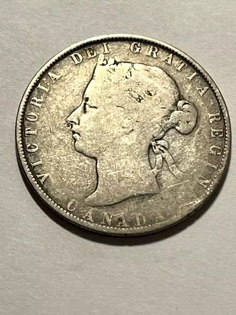 1870 Canada LCW 50 Cents Silver G+ #19214