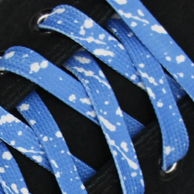 Shoelace White Blue Shoe Boot Casual Lace Sneaker Nike AF1 Jordan Adidas INK