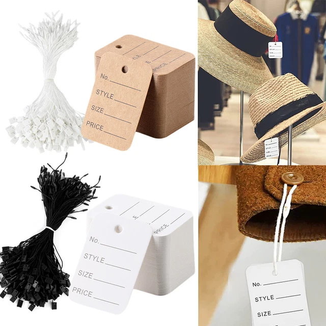 String Proce Tags GARMENT SUPPLIES RETAIL Hang Tag String Price Tags Hangtags Clothing ...